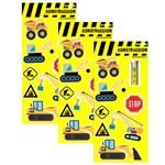 Stickers en planchitas Construcción 6u