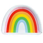 Plato forma Arco iris Bright 5u. Importado