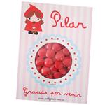 Souvenir lentejas Caperucita Roja 8u Pers