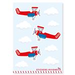 Stickers plancha Avioneta 12s 1u
