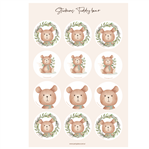 Stickers plancha Teddy Bear 12s 1u