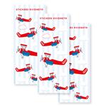 Stickers en planchitas Avioneta 8u