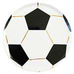 Plato flat pelota de Futbol y dor 6u