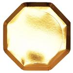 Plato flat octogonal met dorado 10u