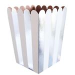 Pochoclera onditas rayas plateadas 5u