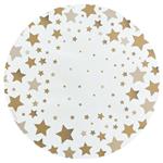 Individuales redondos Estrellas gold 24u