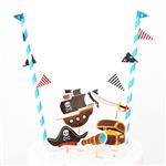 Mini banderín torta Set Pirata