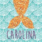 Stickers cuad. Gold Sirena 16u Pers