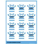 Stickers planchas Remera RUGBY 24u