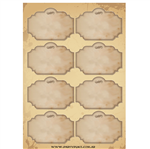 Stickers plancha Labels Potions Harry Potter redondas 8s 1u
