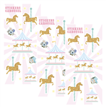 Stickers en planchitas Carousel 6u