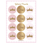 Stickers plancha princess 12s 1u