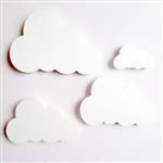 Nubes con relieve para decorar 4u