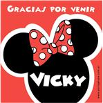 Stickers cuad. Minnie roja 16u Pers