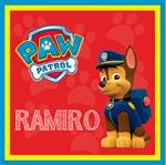 Stickers en planchitas Paw Patrol 6u
