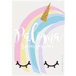 Stickers rect. gdes. Unicornio 16u Pers