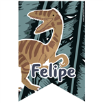 Stickers grandes Dinosaurus 10u. Pers