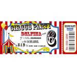 Invitación ticket Circo 6u Pers