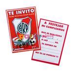 Invitaciones River Plate 10u