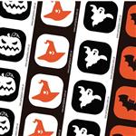 Stickers cuad. halloween 16u