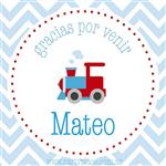 Tarjetitas Tren 20u Pers