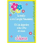 Invitación Hawaianas Pers