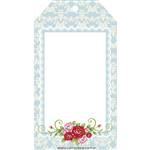 Tarjetas largas con cinta Vintage 24u