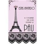 Invitación rectangular París Pers