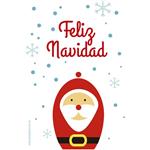 Afiche cartel navidad Santa
