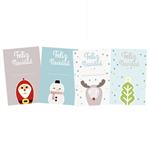 Stickers cuad. Santa para escribir 18u