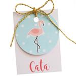 Tarjetitas dobles con cinta Baby Flamenco 16u Pers