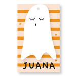 Tarjetitas dobles con cinta Halloween BOO 12u Pers