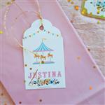 Tarjetas largas con cinta Carousel 24u Pers