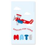 Tarjetas largas con cinta Avioneta 10u