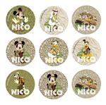 Tarjetitas redondas Mickey Safari 20u Pers