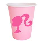 Vasos Barbie rosa 6u
