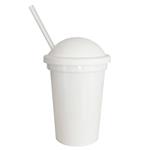 Vaso milk shake sorbete blanco