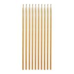 Velas perladas amarillas 10u