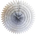Roseta medallon calado plateado 50cm