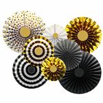 Rosetas Set met Doradas con negro 8u