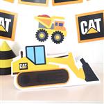 Adorno reversible gde Excavadora y cartel CAT