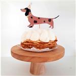 Pinche para torta Dogs - Salchicha marron