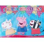 Afiche Peppa Pig Felicidades