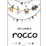 Afiche Pers. Dogs Blue