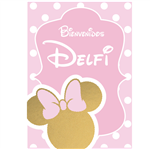 Afiche Pers. Minnie oro Mod1