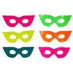 Antifaz Neon lisos surtidos Fluo 10u