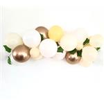 Arco de Globos Deco pared. "Yellow cloud" dorado