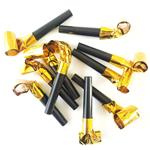 Cornetitas extensibles PLATEADAS (asusta suegras) 10u