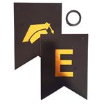 Banderin egresados negro y dorado