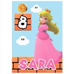 Afiche Pers. Mario Bros (Peach)